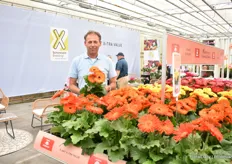 Niels Zoetelief, commercial director at Schoneveld Breeding, presented a new lodge & new look and, as shown in the photo, a new line of potted gerbera. What is unique about this line is that you can "put a ruler over it," or in other words, the plants are very uniform.